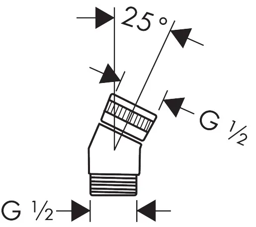 Adapter f. SELECTA Handbrause an Unica'E chrom