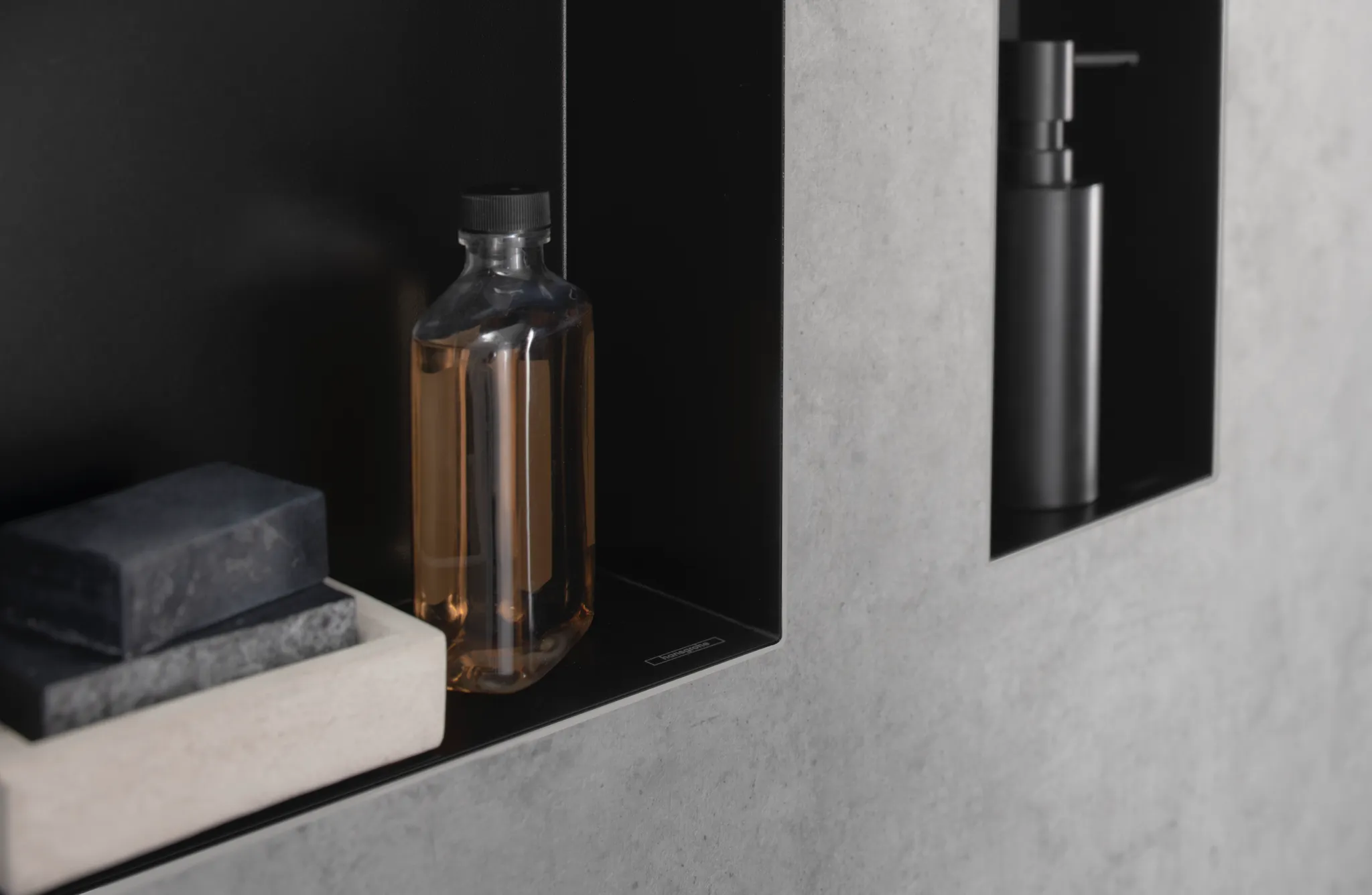 Hansgrohe XtraStoris Minimalistic Wandnische rahmenlos 300⁄300⁄100, Mattschwarz Hansgrohe XtraStoris Minimalistic Wandnische rahmenlos 300⁄300⁄100, Mattschwarz