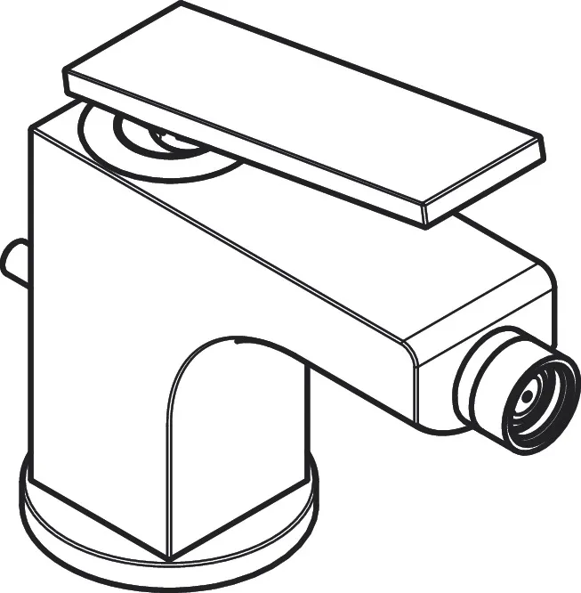 Bidetmischer Axor Citterio Hebelgriff m.Zugstange Rautenschliff chrom Bidetmischer Axor Citterio Hebelgriff m.Zugstange Rautenschliff chrom