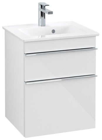 Waschtischunterschrank „Venticello“ 2 Auszüge / Schubladen Waschbecken mittig 46,6 × 59 × 42,5 cm 