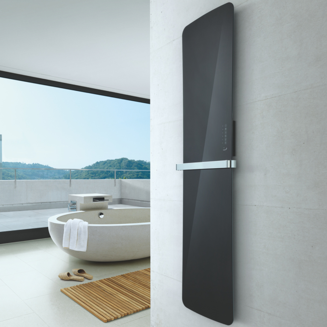 Zehnder Design-Elektroheizkörper „Folio Glass“ 54 × 179,6 cm Zehnder Design-Elektroheizkörper „Folio Glass“ 54 × 179,6 cm