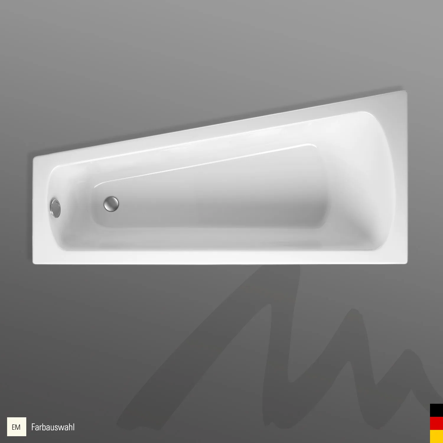 Mauersberger Acryl-Badewanne ascea 175⁄80 rechts, 1750x800x480, Farbgruppe: 3 Mauersberger Acryl-Badewanne ascea 175⁄80 rechts, 1750x800x480, Farbgruppe: 3