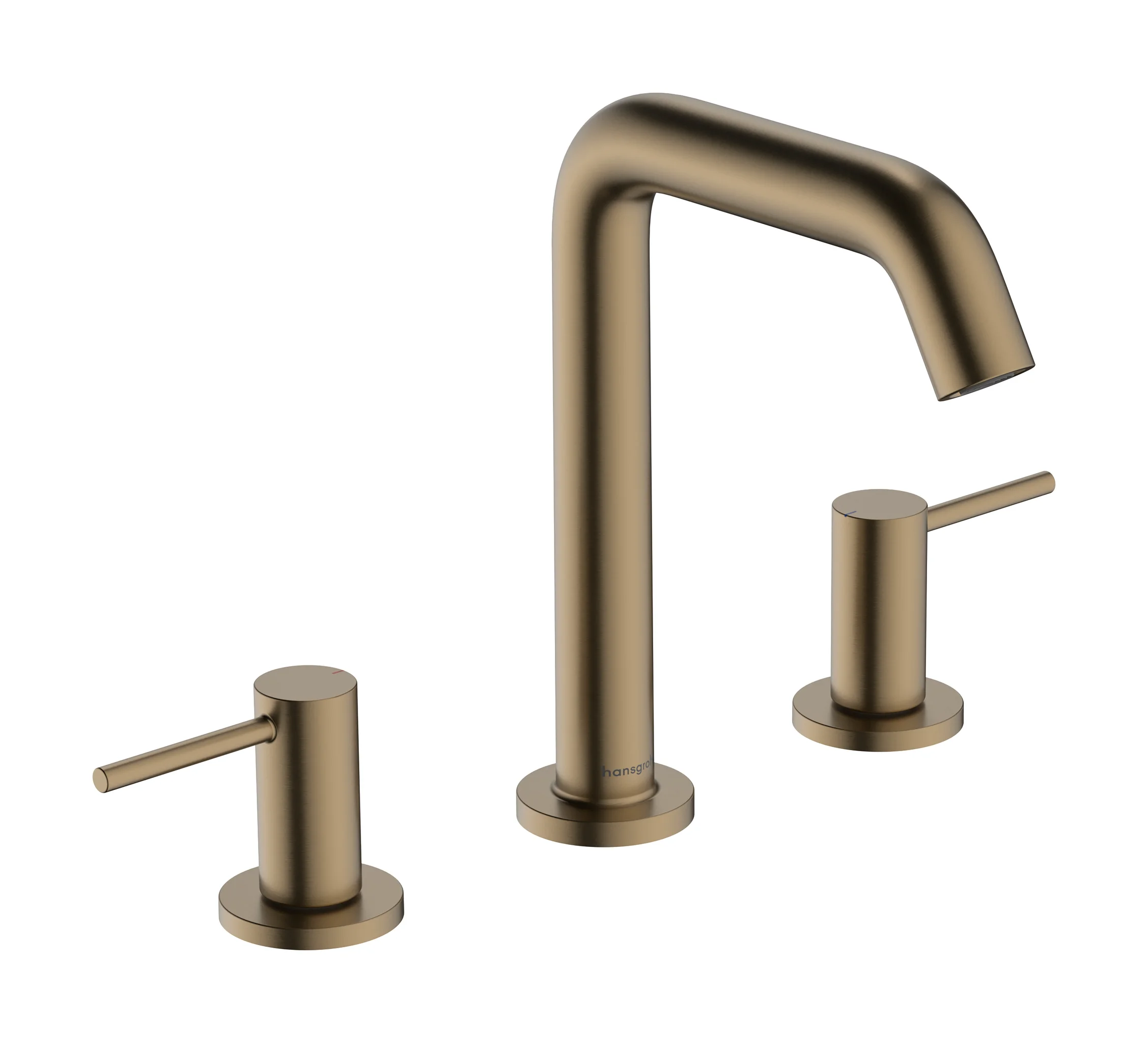 Hansgrohe Tecturis S 3-Loch Waschtischarmatur 150 EcoSmart+ mit Push-Open Ablaufgarnitur, Brushed Bronze Hansgrohe Tecturis S 3-Loch Waschtischarmatur 150 EcoSmart+ mit Push-Open Ablaufgarnitur, Brushed Bronze