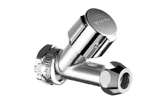 Schrägsitzventil COMFORT, COMFORT-Griff, DN 15 G 1/2 IG, Ø 10 mm (DN 10 G 3/8 AG), chrom