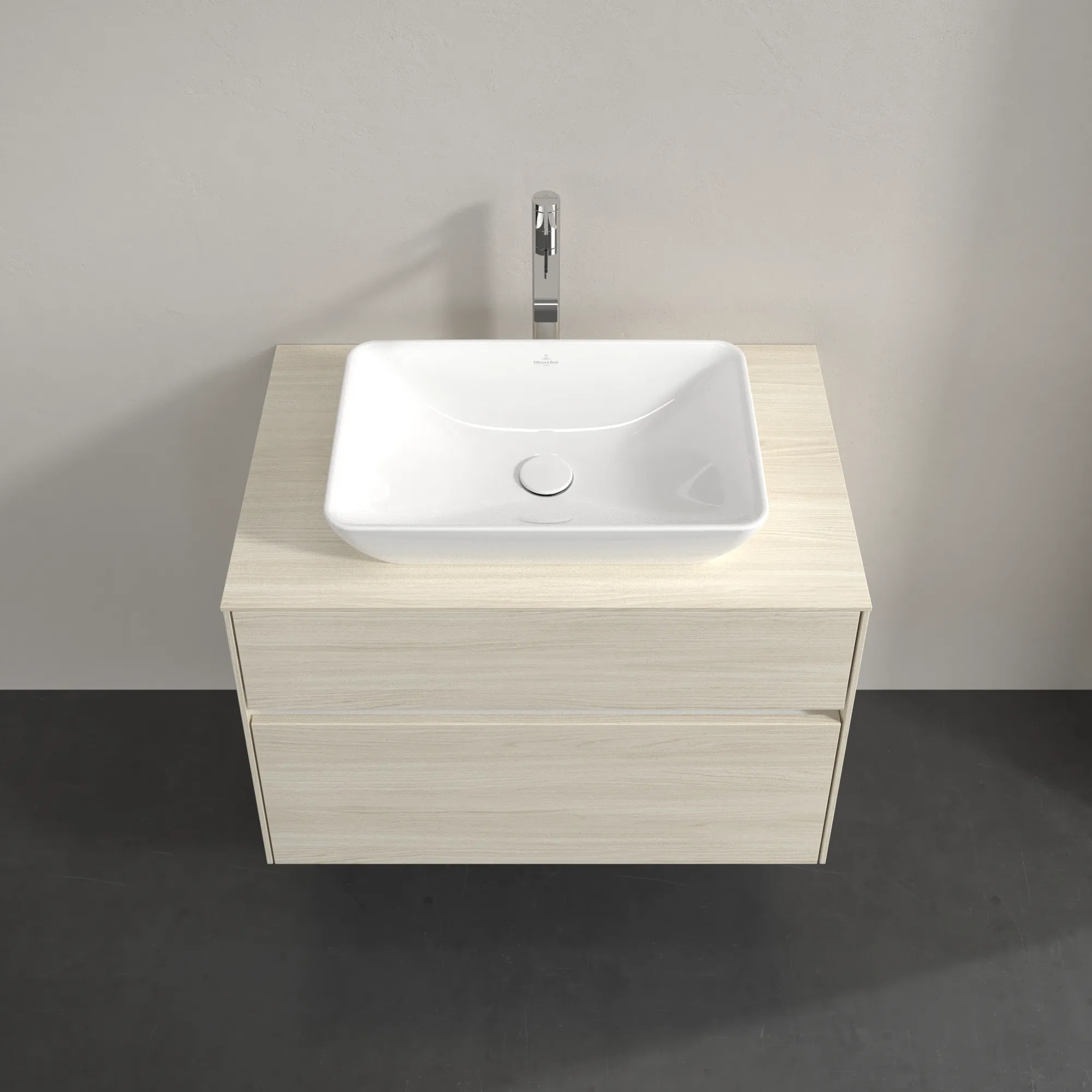 Villeroy & Boch Waschtischunterschrank „Collaro“ 800 × 548 × 500 mm White Oak, ohne Beleuchtung, für Becken mittig Villeroy & Boch Waschtischunterschrank „Collaro“ 800 × 548 × 500 mm White Oak, ohne Beleuchtung, für Becken mittig