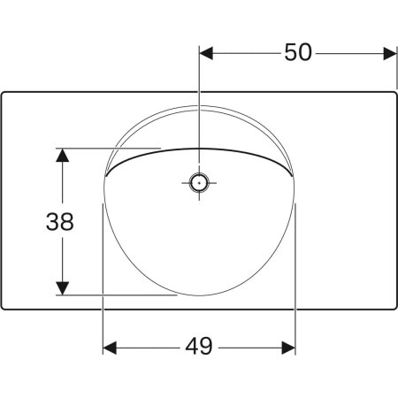 Wandwaschtisch mit Ablagefläche „Preciosa“, rechteckig 100 × 55 cm in weiß alpin