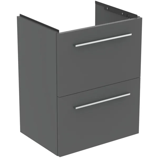 Ideal Standard Waschtischunterschrank „i.lifeS“ 50 × 63 × 37,5 cm Quarzgrau matt