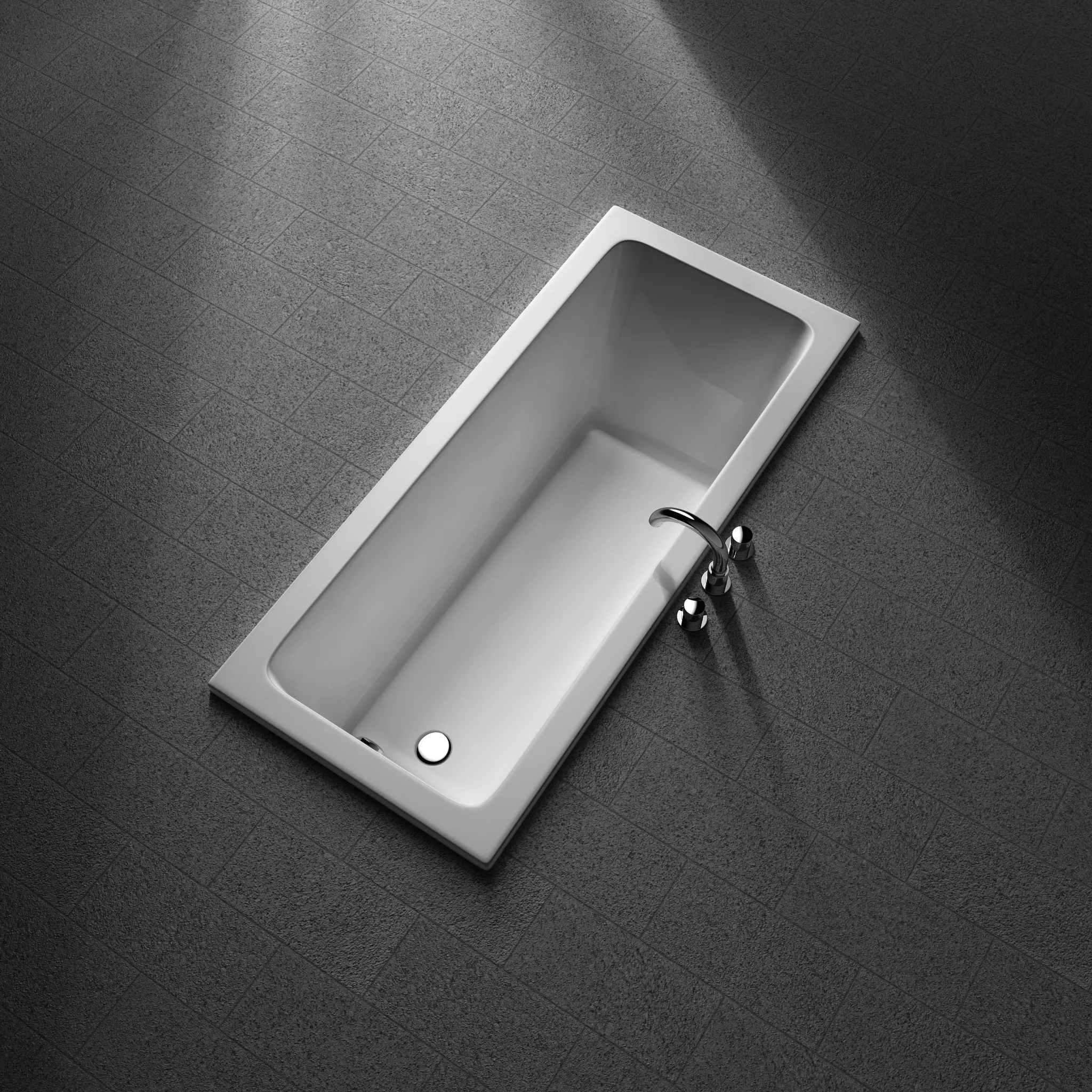 Kermi Duschdesign LIVORO VL1 EXP Rechteck-Badewanne weiß 1700x750 mm, Tiefe ca. 450 mm, Einbauhöhe 580–630 mm Kermi Duschdesign LIVORO VL1 EXP Rechteck-Badewanne weiß 1700x750 mm, Tiefe ca. 450 mm, Einbauhöhe 580–630 mm