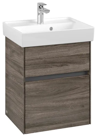 Villeroy & Boch Waschtischunterschrank „Collaro“ 460 × 546 × 374 mm Stone Oak, für Becken mittig, ohne Beleuchtung Villeroy & Boch Waschtischunterschrank „Collaro“ 460 × 546 × 374 mm Stone Oak, für Becken mittig, ohne Beleuchtung