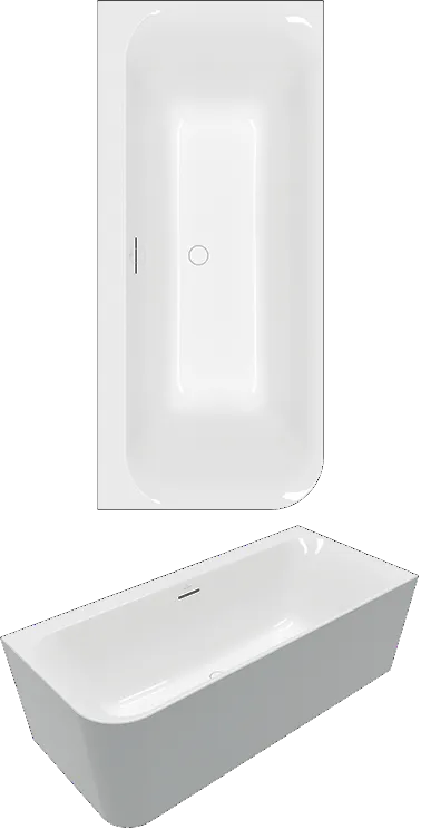 Villeroy & Boch Badewanne mit eckiger Innenform „Loop & Friends“ vorwand rechteck 180 × 80 cm, rechts in Weiß Alpin / Colour On Demand Villeroy & Boch Badewanne mit eckiger Innenform „Loop & Friends“ vorwand rechteck 180 × 80 cm, rechts in Weiß Alpin / Colour On Demand