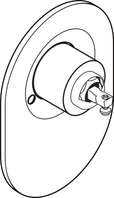 Hansgrohe Umrüstset Kugel auf M3 Brausenmischer, Unterputz, Chrom