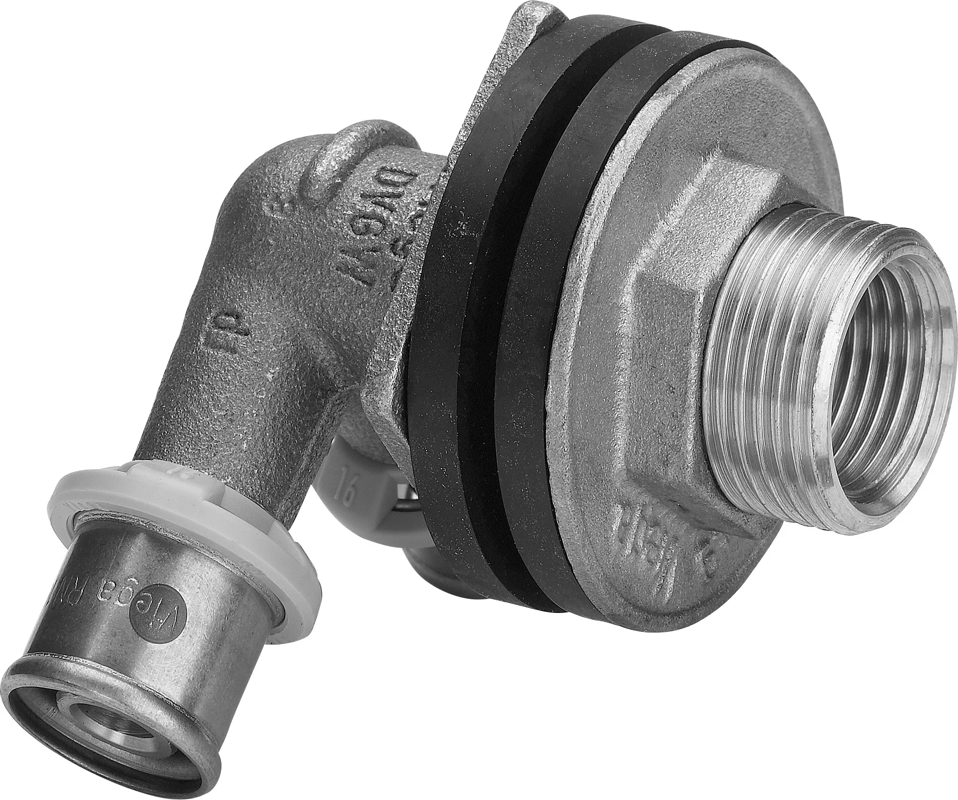 Viega „Sanfix P“ Doppelwanddurchführung 16 mm × 1/2″ × 35 mm Viega „Sanfix P“ Doppelwanddurchführung 16 mm × 1/2″ × 35 mm