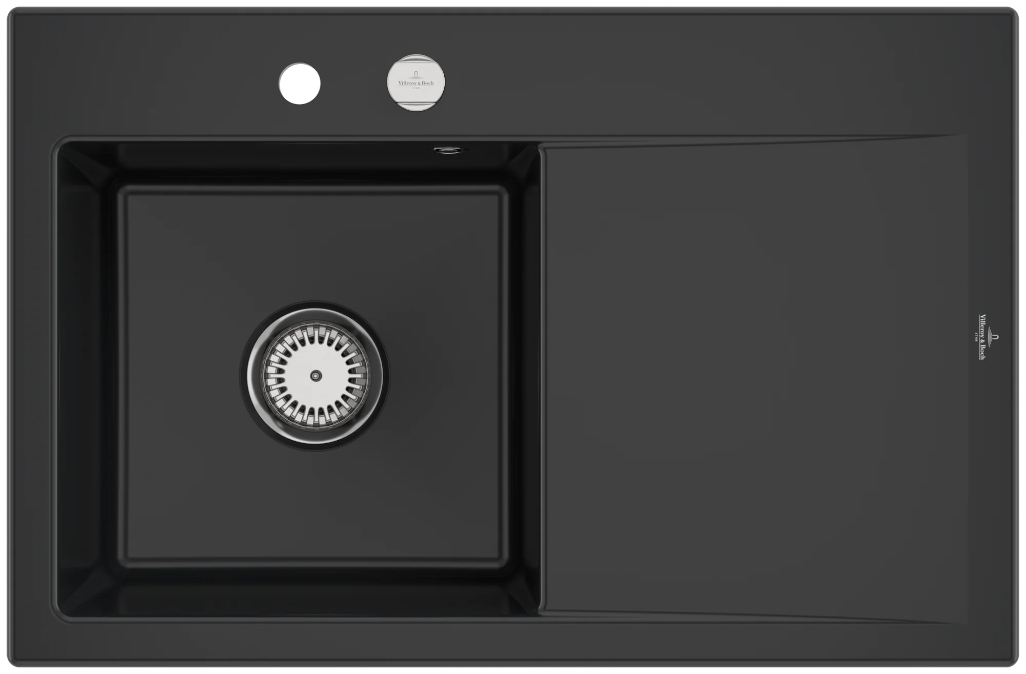 Villeroy & Boch Subway Style 45 Einbauspüle, 900 x 510 mm, Pure Black