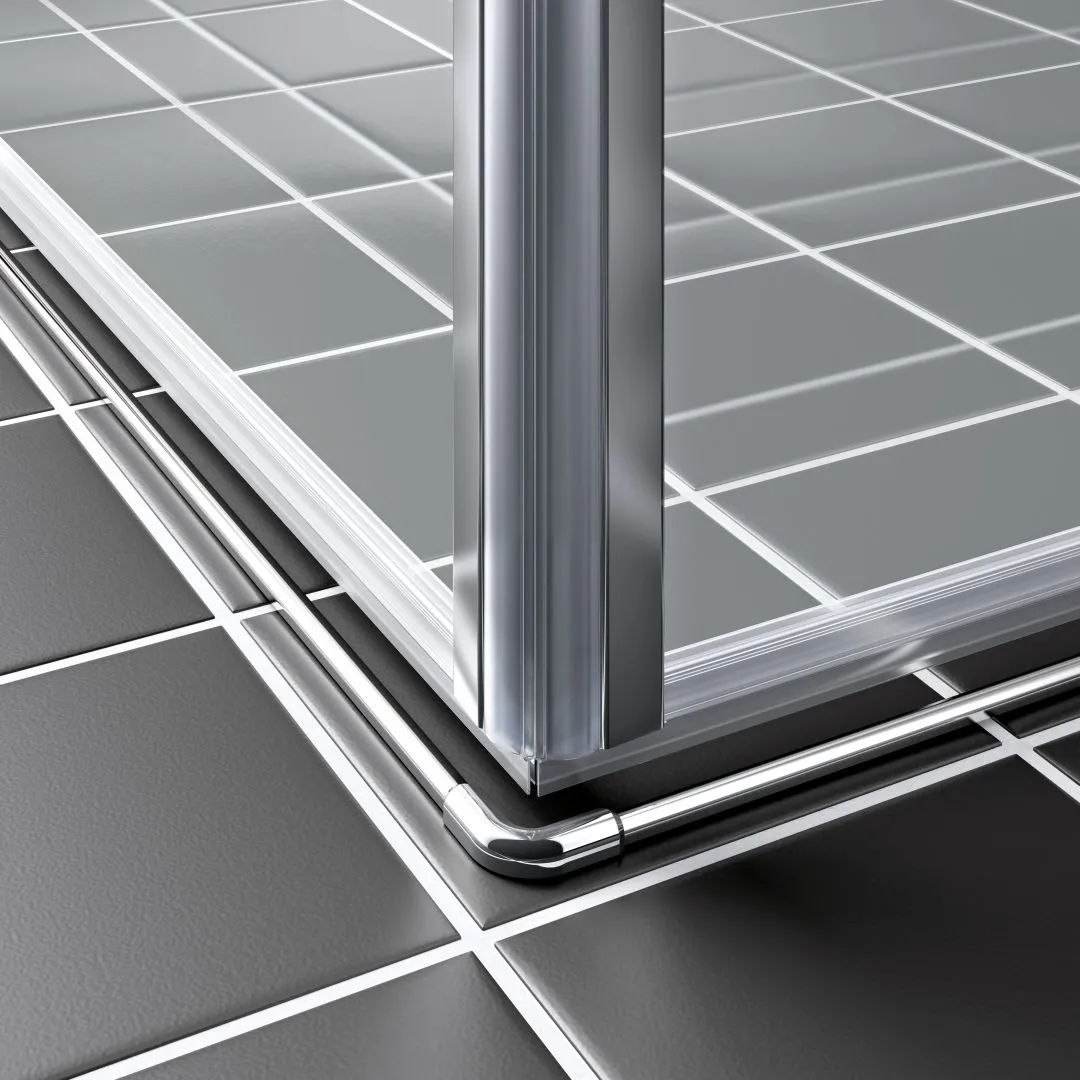 Duschtür Pendeltür für Nische und Ecke „LIGA“ Glas Klar, Profile Silber Hochglanz, BV: 1110 - 1160 mm GAK: 1100 - 1150 mm WE: 1120 - 1170 mm H: 2000 mm Duschtür Pendeltür für Nische und Ecke „LIGA“ Glas Klar, Profile Silber Hochglanz, BV: 1110 - 1160 mm GAK: 1100 - 1150 mm WE: 1120 - 1170 mm H: 2000 mm