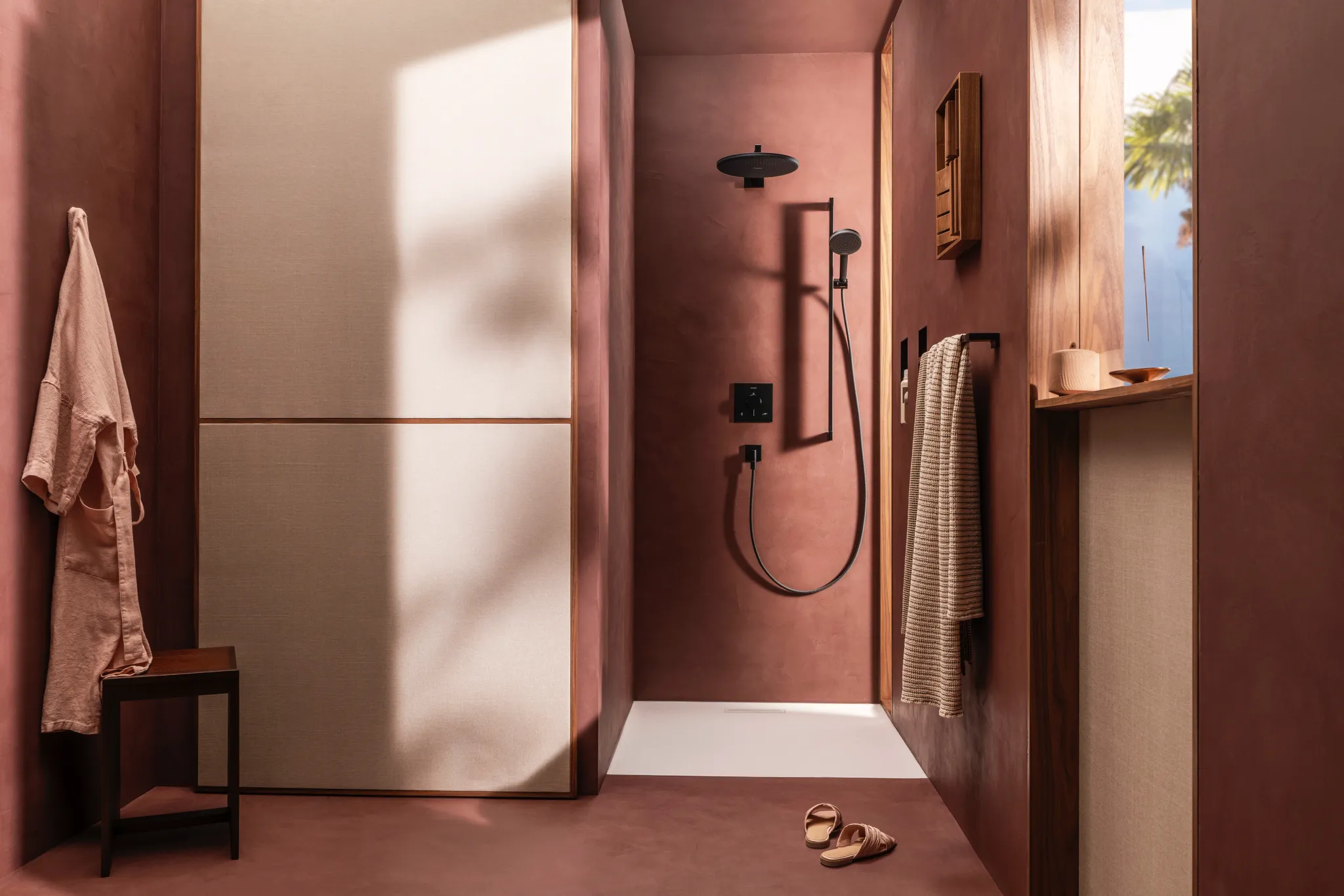 Hansgrohe Unterputz-Armatur „Ecostat Comfort E“ Ausladung 0 mm in Mattschwarz
