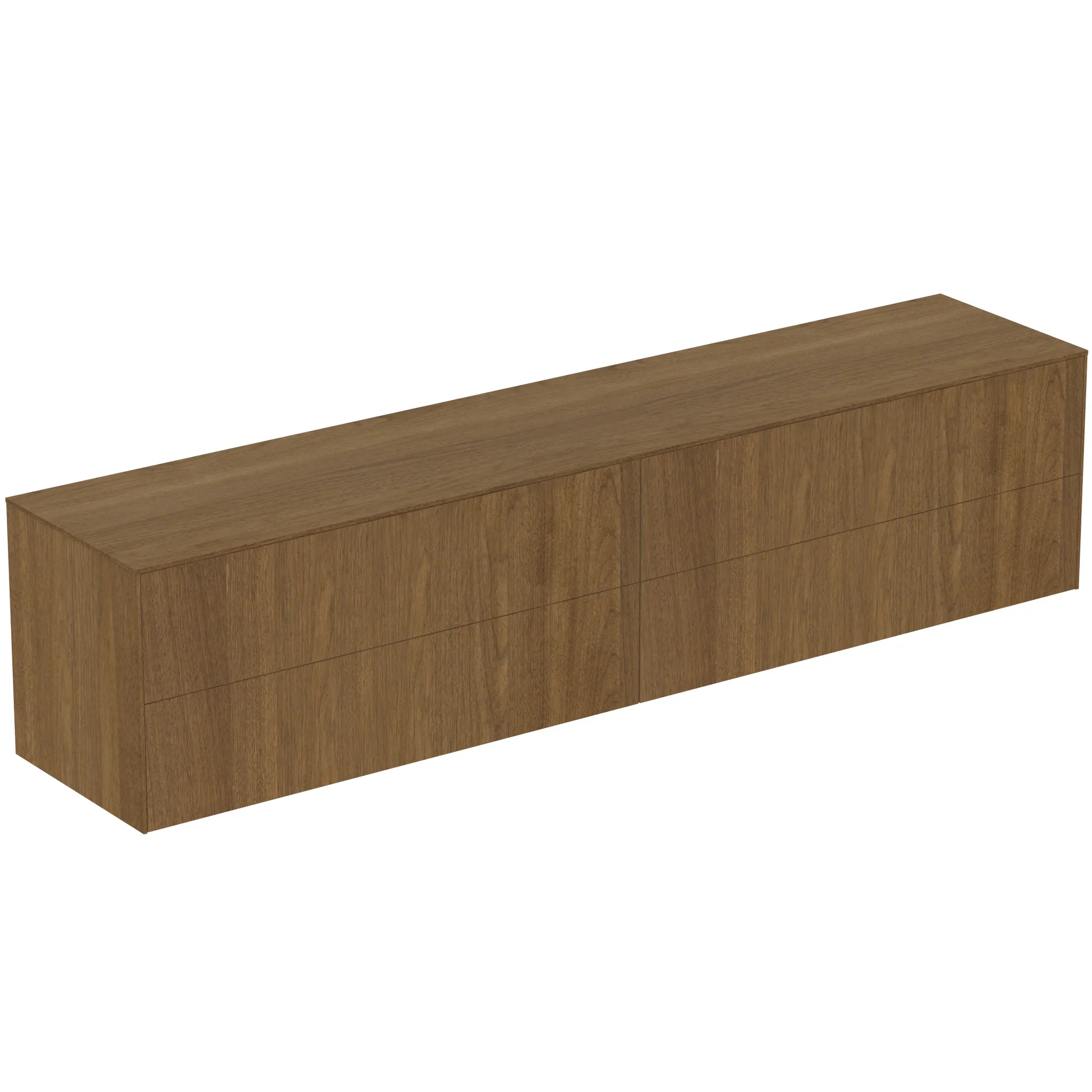 Ideal Standard Waschtischunterschrank „Conca“ 238,7 × 55 × 50,5 cm Walnuss dunkel Furnier Ideal Standard Waschtischunterschrank „Conca“ 238,7 × 55 × 50,5 cm Walnuss dunkel Furnier