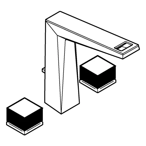 Grohe Allure Brilliant Private Collection 3-Loch Waschtischbatterie ½ L-Size Vanilla Noir Ceasarstone Grohe Allure Brilliant Private Collection 3-Loch Waschtischbatterie ½ L-Size Vanilla Noir Ceasarstone