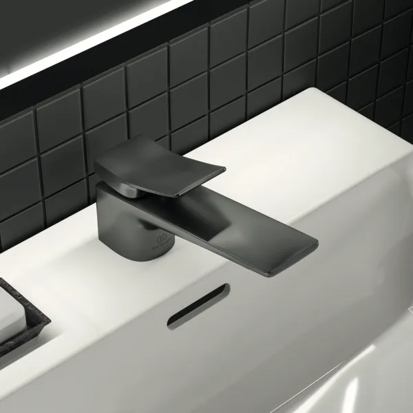 Waschtischarmatur Conca, ohne Ablaufgarnitur, Ausladung 132mm, Brushed Gold Waschtischarmatur Conca, ohne Ablaufgarnitur, Ausladung 132mm, Brushed Gold