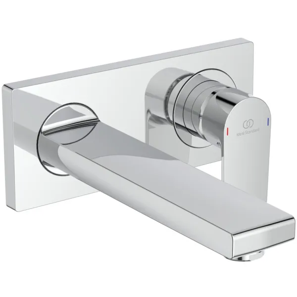 Wand-Waschtischarmatur Unterputz Edge, Bausatz 2, 5 l/min., Ausladung 191mm, Chrom Wand-Waschtischarmatur Unterputz Edge, Bausatz 2, 5 l/min., Ausladung 191mm, Chrom