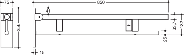 HEWI Stützklappgriff „System 900“