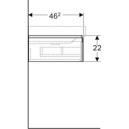 Geberit Waschtischunterschrank „Xeno2“ weiß / lackiert hochglänzend Geberit Waschtischunterschrank „Xeno2“ weiß / lackiert hochglänzend
