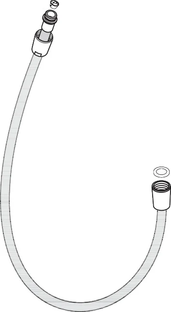 Hansgrohe Brausebogen 25Grad, Chrom, G 1/2, SELECTA Handbrause Adapter