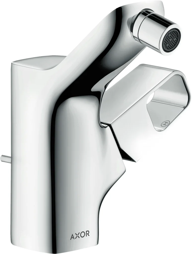 Hansgrohe AXOR Urquiola Bidetmischer, Chrom, Einhebel-Bedienung, Ausladung 104 mm, Auslaufhöhe 157 mm, Laminarstrahl, max. Durchfluss 7,2 l/min, Keramikmischsystem, einstellbare Temperaturbegrenzung, für Durchlauferhitzer geeignet