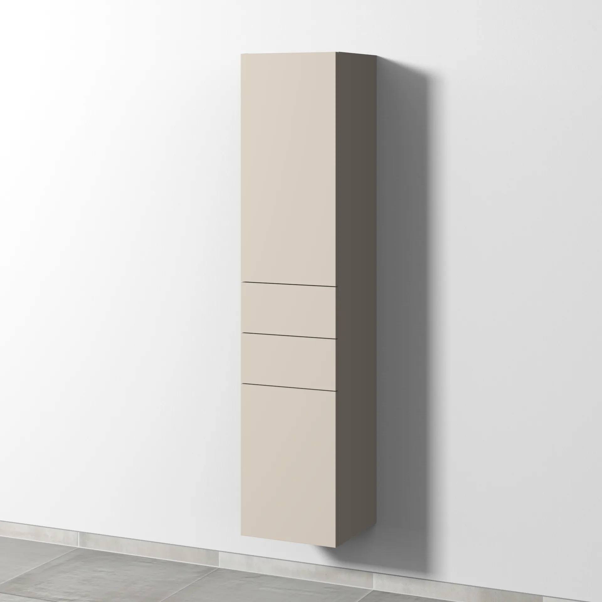 Sanipa Hochschrank „2morrow“ 350 × 1615 × 350 mm in Kaschmir (matt)
