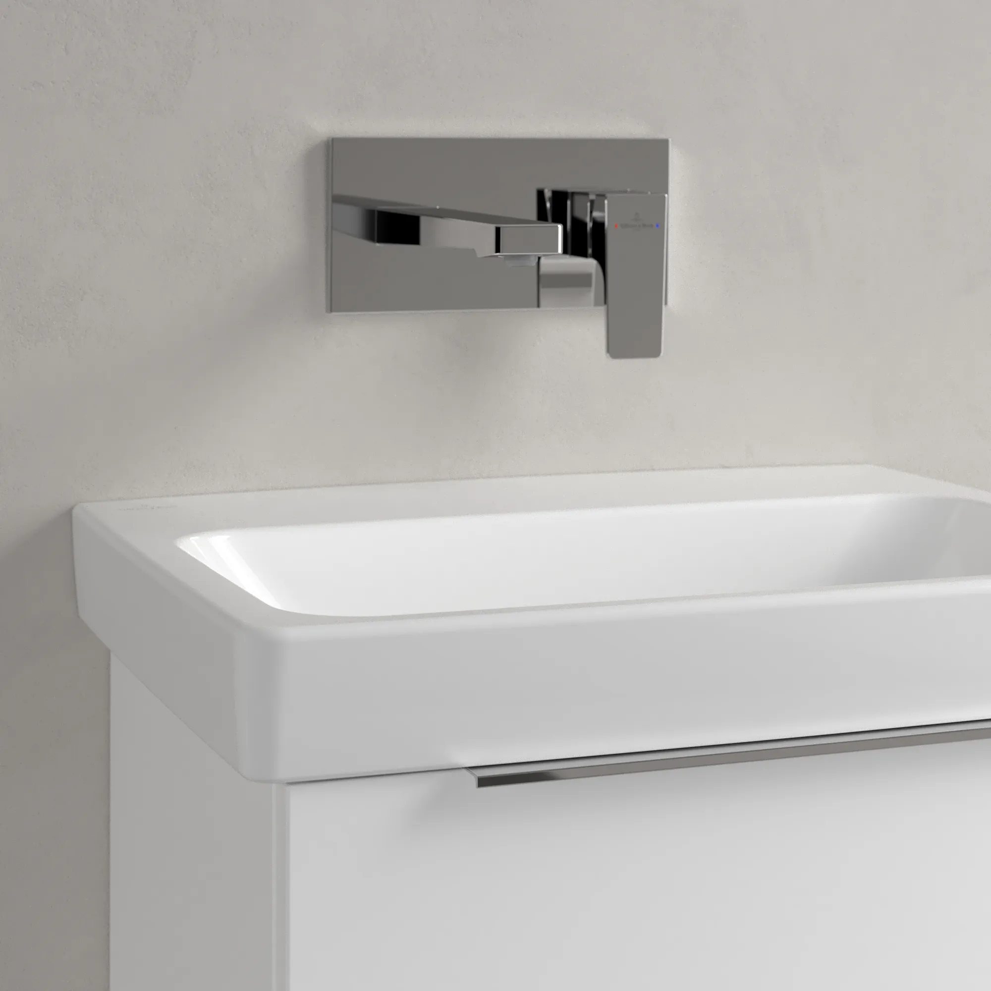 Villeroy & Boch Waschbecken „Architectura“ 550 × 420 × 165 mm, ohne Hahnlochbohrung in Weiß Alpin Villeroy & Boch Waschbecken „Architectura“ 550 × 420 × 165 mm, ohne Hahnlochbohrung in Weiß Alpin