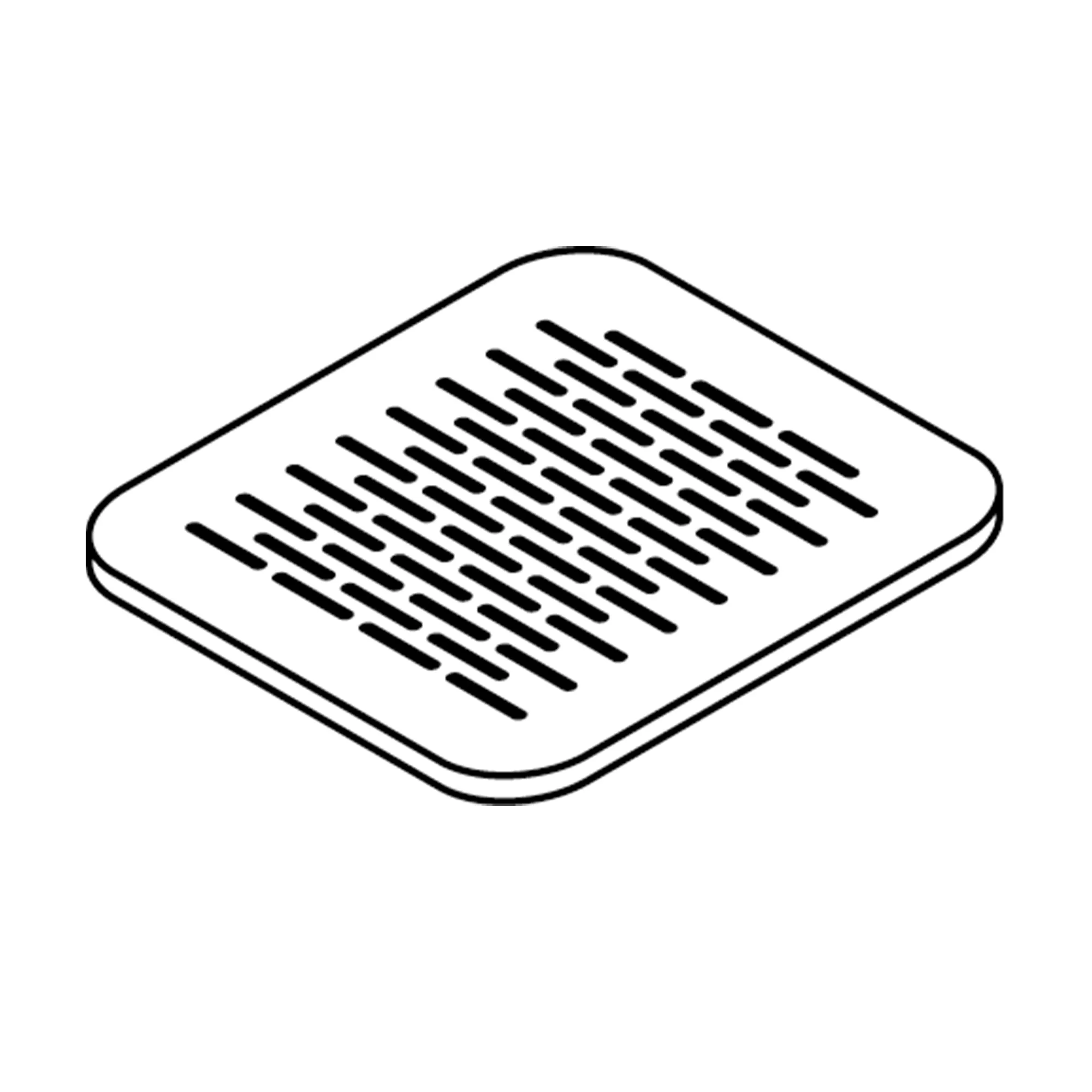 Laufen PRO Siphonabdeckung aus Edelstahl, beige matt, geradelinige Ablaufspalten Laufen PRO Siphonabdeckung aus Edelstahl, beige matt, geradelinige Ablaufspalten