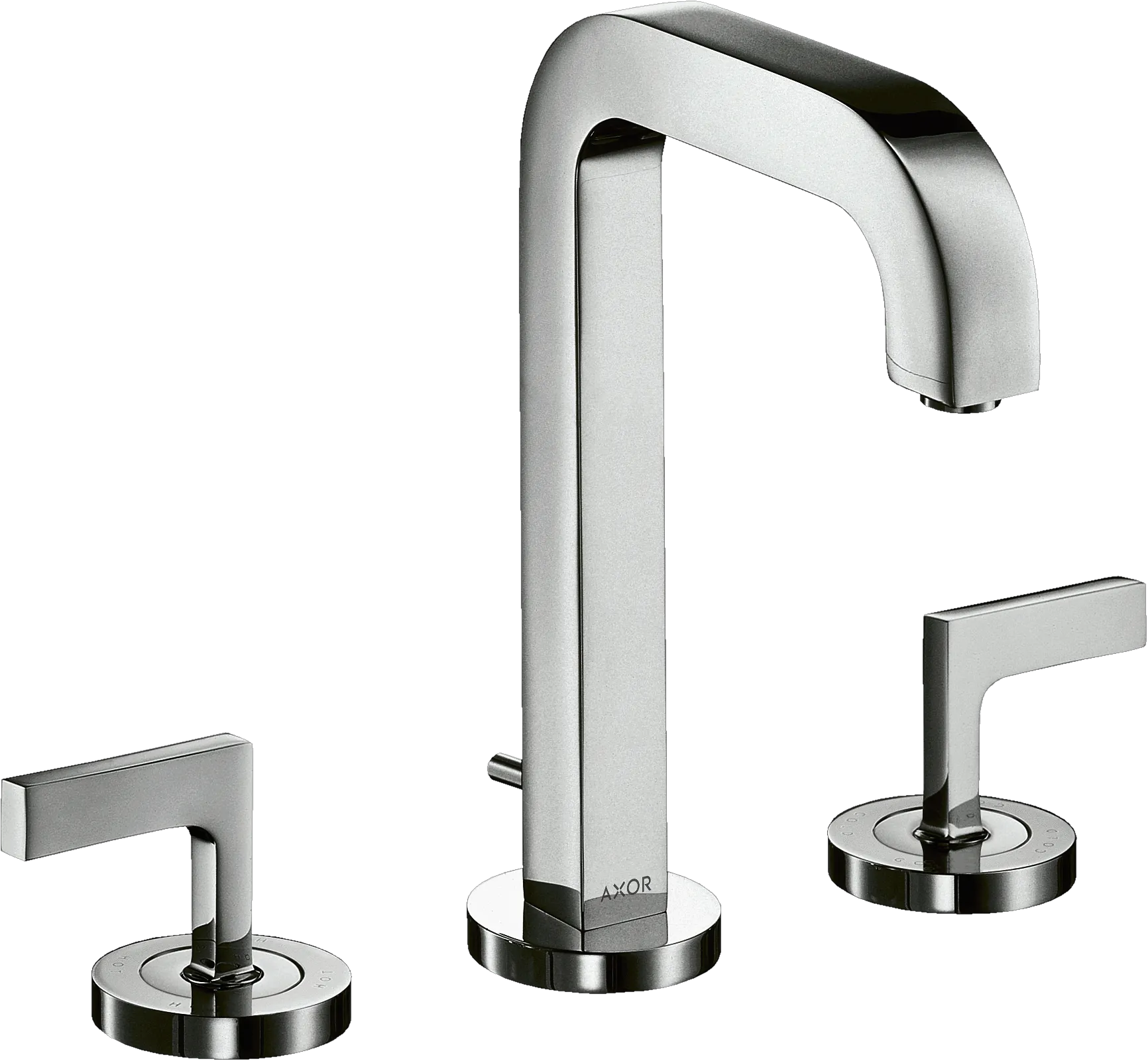 Hansgrohe AXOR Citterio 3-Loch Waschtischarmatur 170 Chrom, Hebelgriffen Hansgrohe AXOR Citterio 3-Loch Waschtischarmatur 170 Chrom, Hebelgriffen