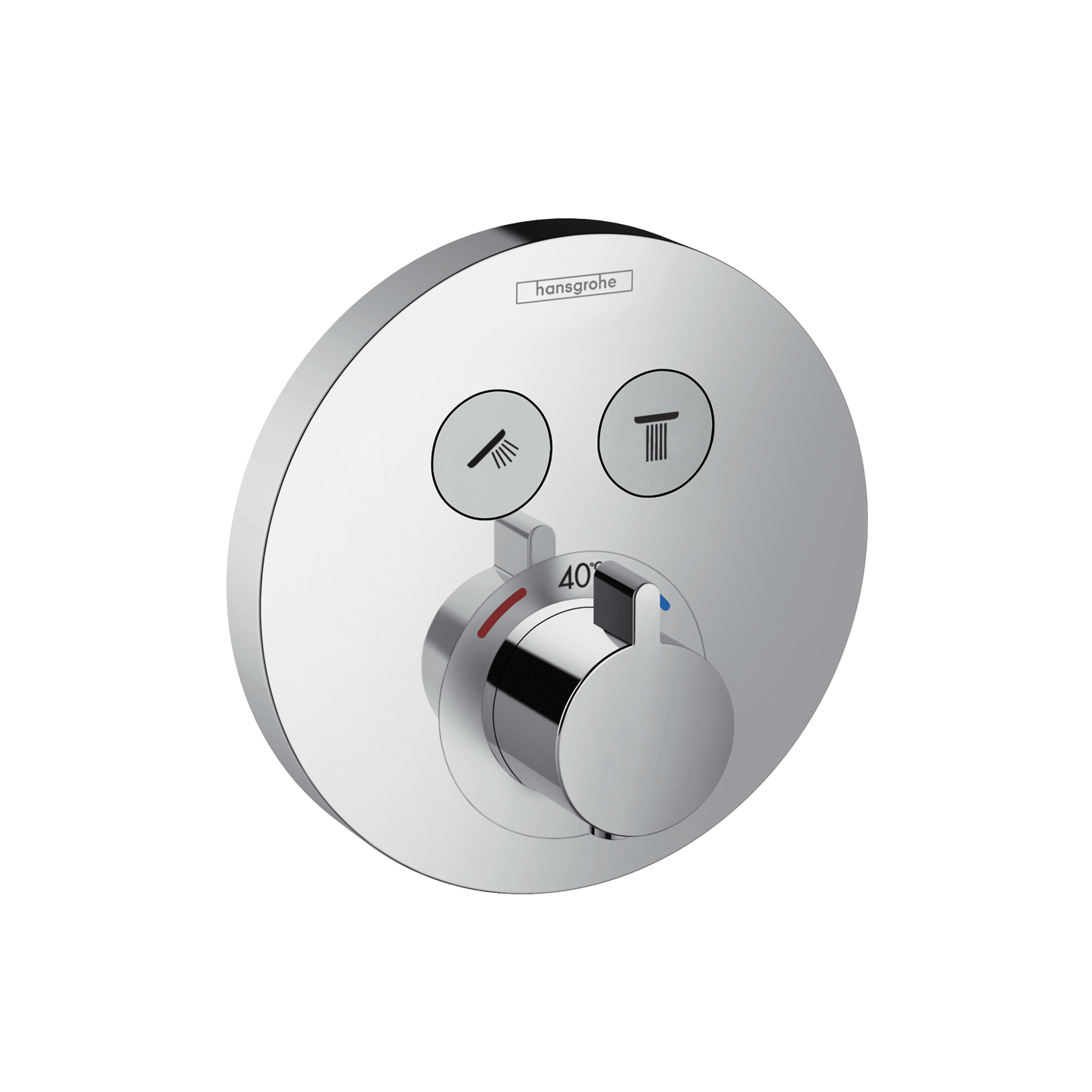 Thermostat Unterputz ShowerSelect S Fertigset 2 Verbraucher chrom