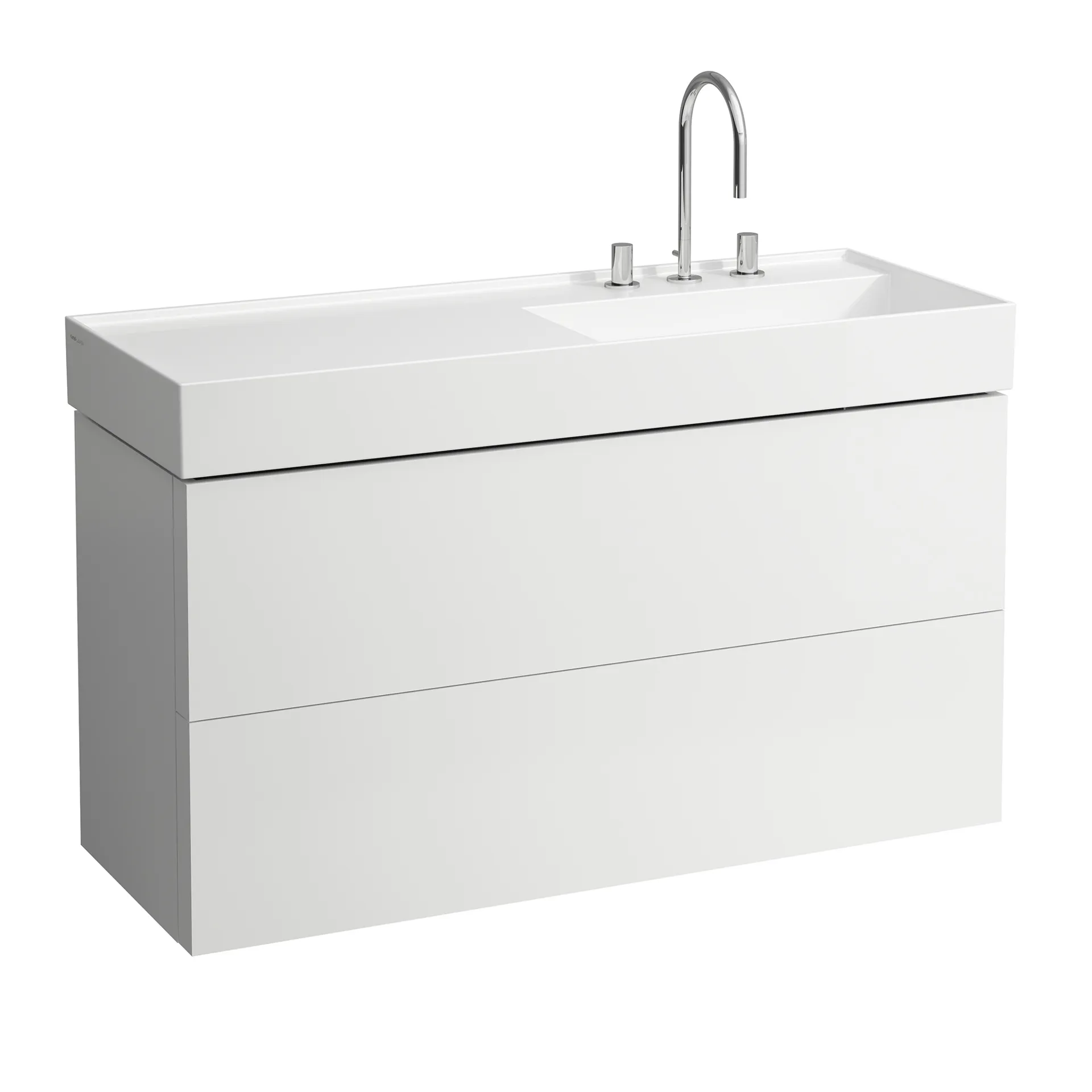 Laufen Waschtischunterbau „Kartell“ 450 × 600 × 1180 mm Weiß matt