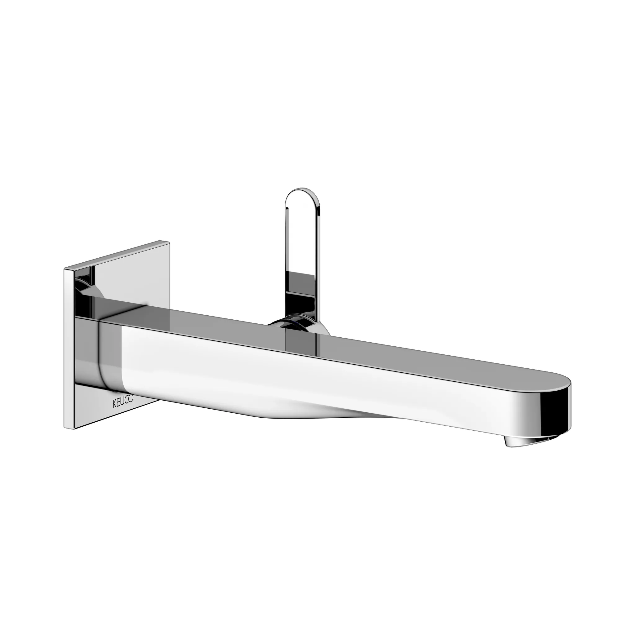 KEUCO IXMO Einhebel-Waschtischmischer Unterputz 1 Loch IXMO Flat für Wandmontage, eckig Ausladung 225 mm/IXMO Flat verchromt
