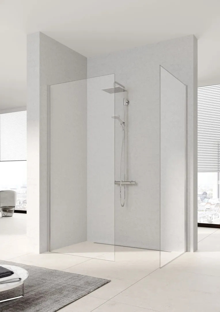 Kermi Duschdesign Walk-In-Duschkabine „WALK-IN XC“ Glas Klar, Profile Silber Mattglanz, BV: 380 - 390 mm WE: 390 - 400 mm H: 2000 mm Kermi Duschdesign Walk-In-Duschkabine „WALK-IN XC“ Glas Klar, Profile Silber Mattglanz, BV: 380 - 390 mm WE: 390 - 400 mm H: 2000 mm