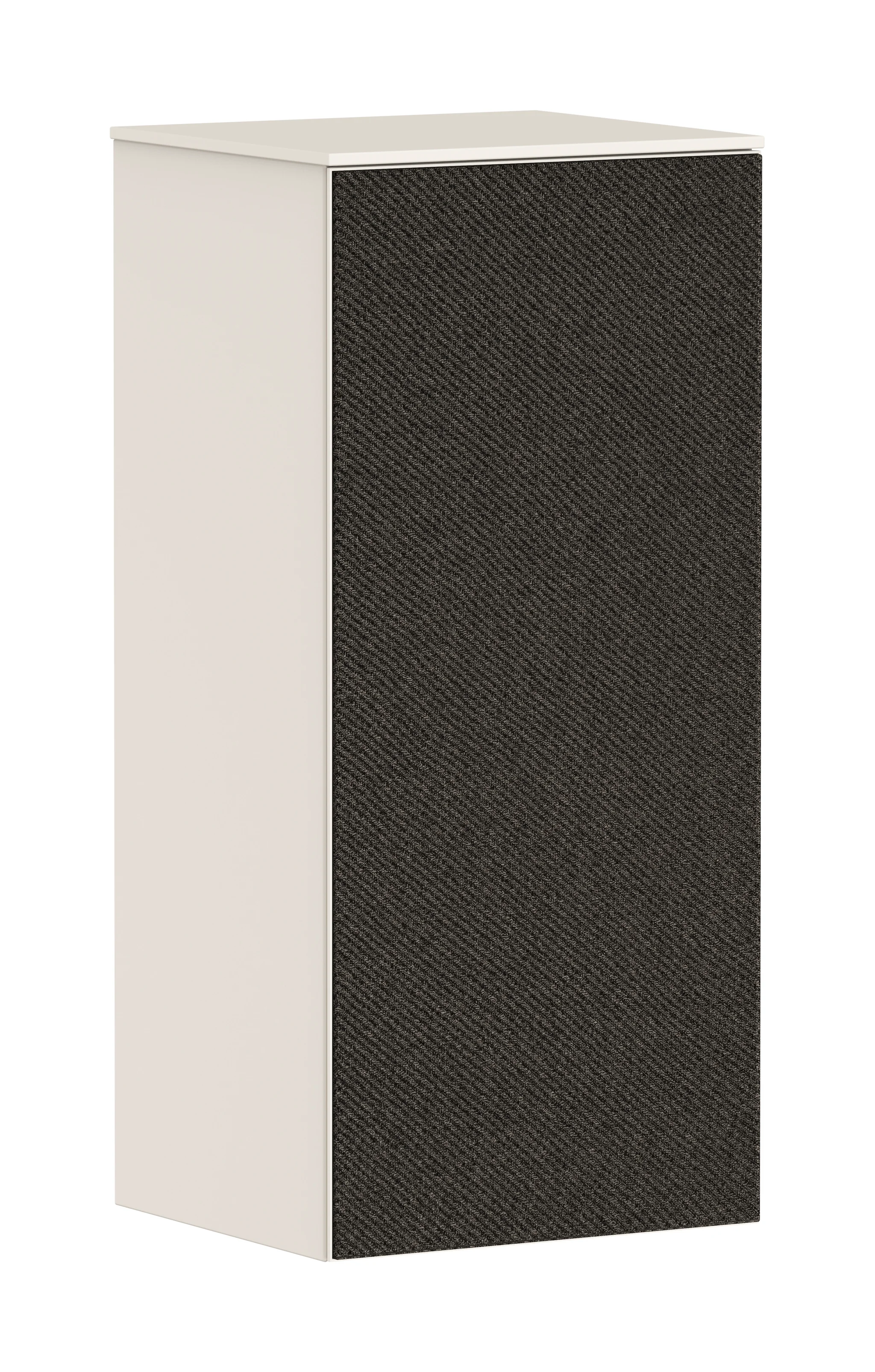 Hansgrohe Xevolos E Halbhochschrank Sandbeige Matt, 400/360 mm, Türanschlag links, Textilfront Dunkelgrau