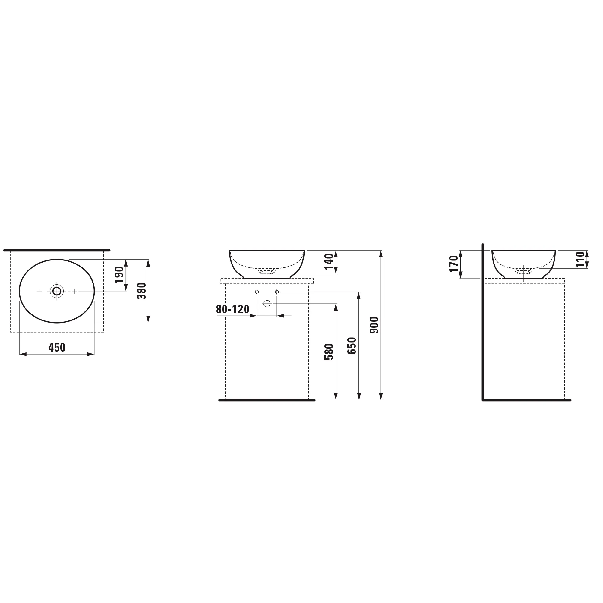 Waschbecken „Ilbagnoalessi“ in Weiß Waschbecken „Ilbagnoalessi“ in Weiß