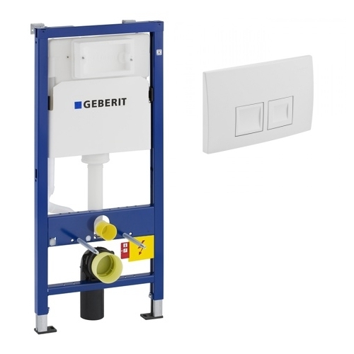 Vorwand-/Einbauelement für Toilette mit Spülkasten Delta (UP100) Betätigungsplatte Geberit UP100 „Delta50“ in Vorwand-/Einbauelement für Toilette mit Spülkasten Delta (UP100) Betätigungsplatte Geberit UP100 „Delta50“ in