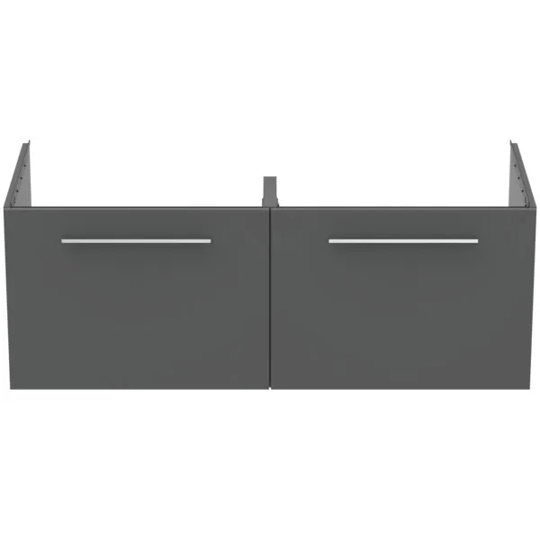 Ideal Standard Waschtischunterschrank „i.lifeB“ 120 × 44 × 50,5 cm Quarzgrau matt