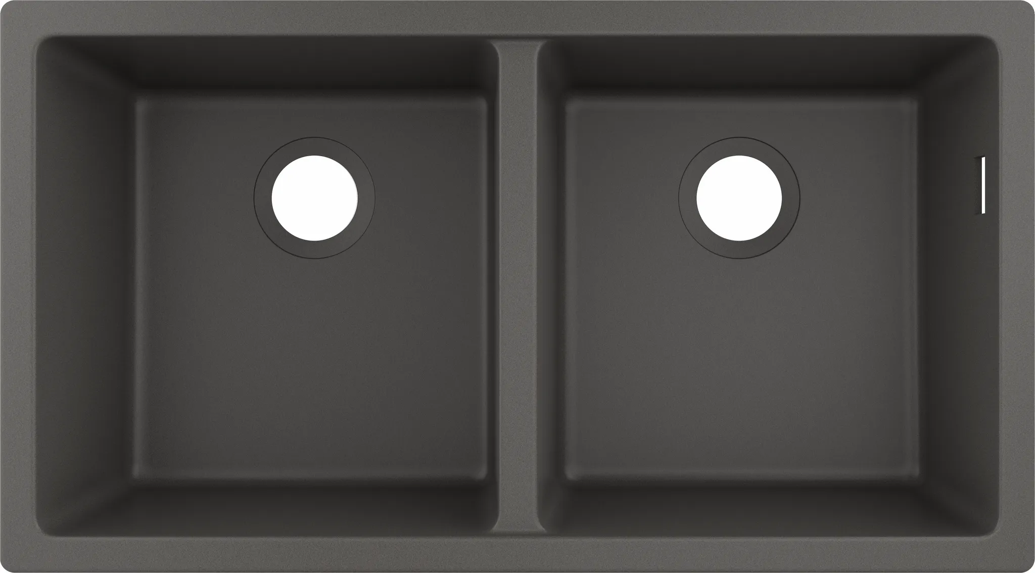 Hansgrohe S51 S510-U770 Unterbauspüle 370⁄370, Steingrau Hansgrohe S51 S510-U770 Unterbauspüle 370⁄370, Steingrau