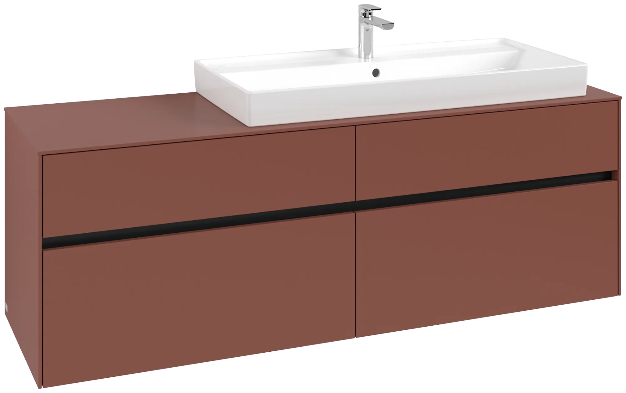 Villeroy & Boch Collaro Waschbeckenunterschrank C03000, 1600x548x500mm, Eckig, Waschbecken rechts
