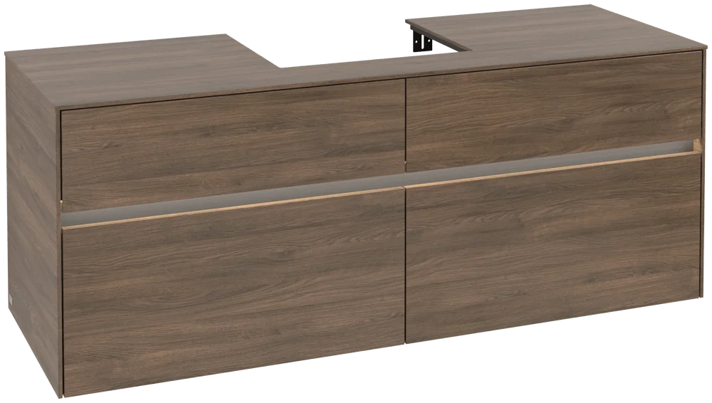 Villeroy & Boch Waschbeckenunterschrank Collaro C073B0 Arizona Oak, 1400 x 548 x 500 mm, mit Beleuchtung und SoftClosing Villeroy & Boch Waschbeckenunterschrank Collaro C073B0 Arizona Oak, 1400 x 548 x 500 mm, mit Beleuchtung und SoftClosing
