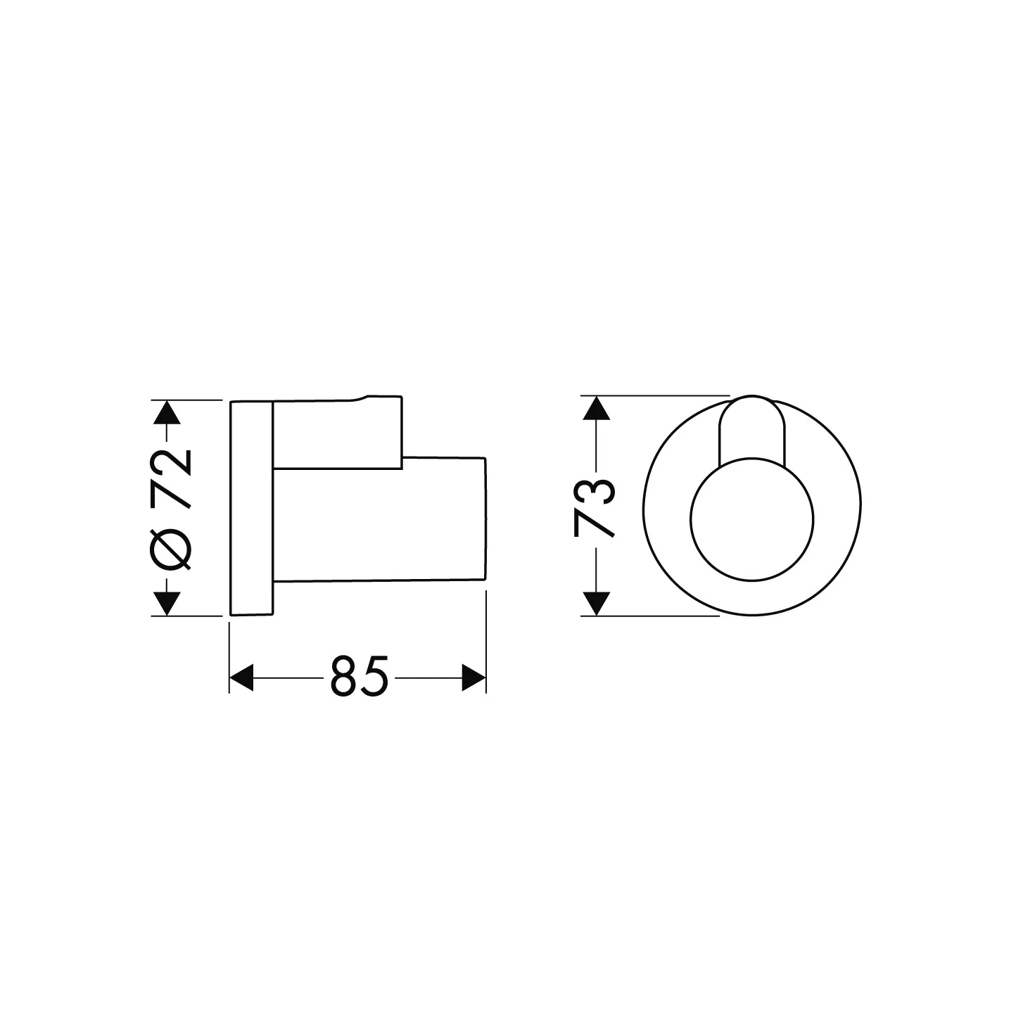 Eckventilschuber Flowstar Axor chrom
