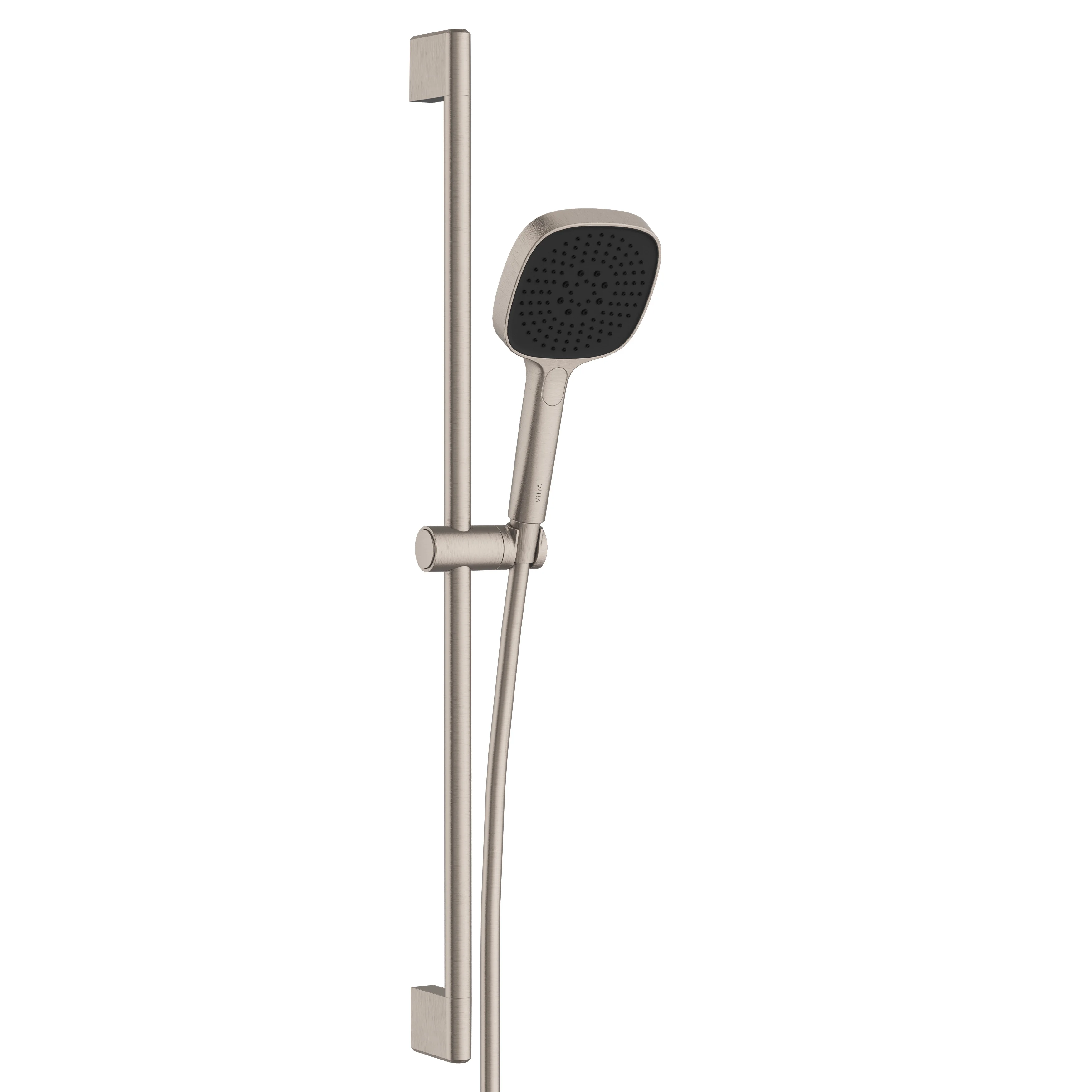 Core Square Handbrause-Set mit Wandstange und Abgang G 1/2″ Nickel gebürstet Core Square Handbrause-Set mit Wandstange und Abgang G 1/2″ Nickel gebürstet