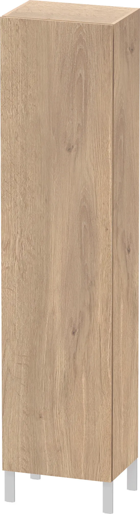Duravit Halbhochschrank „L-Cube“ 50 × 200 × 36 cm Eiche Marmoriert