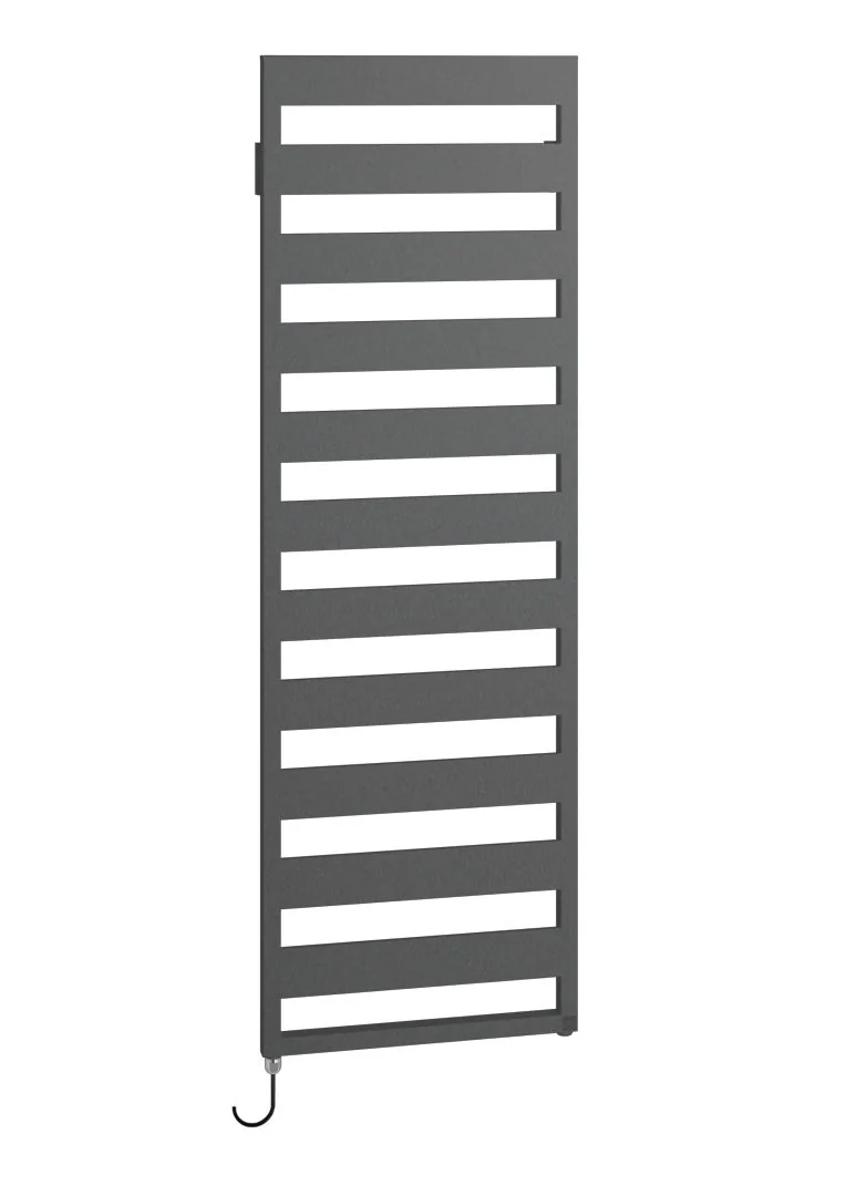 Kermi Design-Elektroheizkörper „Casteo®-E“ 50 × 125,9 cm in glanzsilber Metallic
