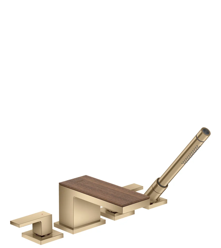 Hansgrohe AXOR MyEdition Platte 200 mm, Amerikanischer Nussbaum, abnehmbar