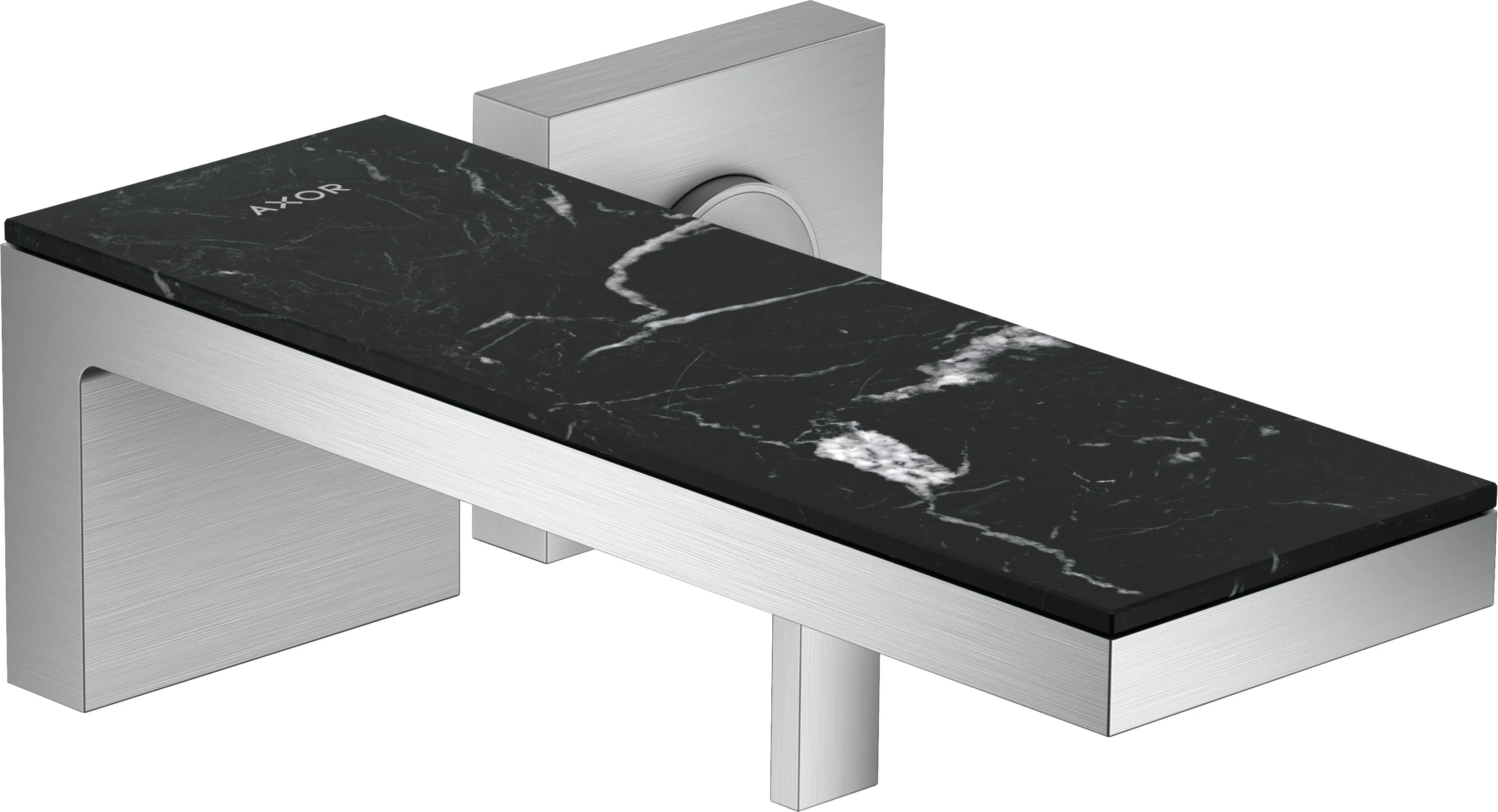 Hansgrohe AXOR MyEdition Platte 245 mm Marmor Nero Marquina abnehmbar
