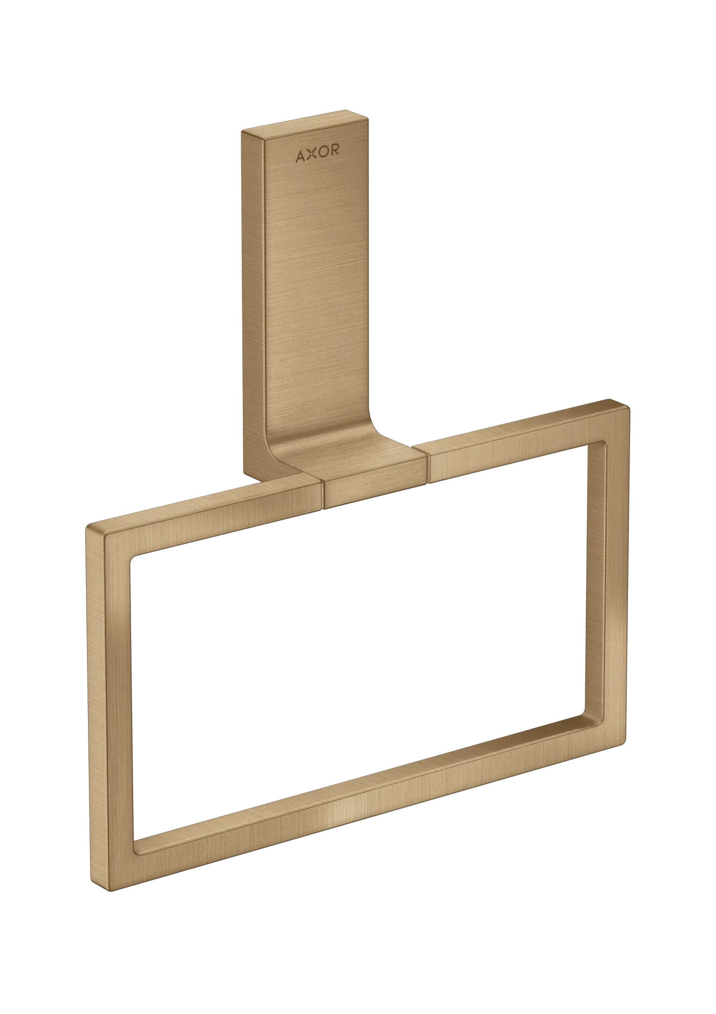 Hansgrohe AXOR Universal Rectangular Handtuchring, Brushed Bronze, Wandmontage Hansgrohe AXOR Universal Rectangular Handtuchring, Brushed Bronze, Wandmontage