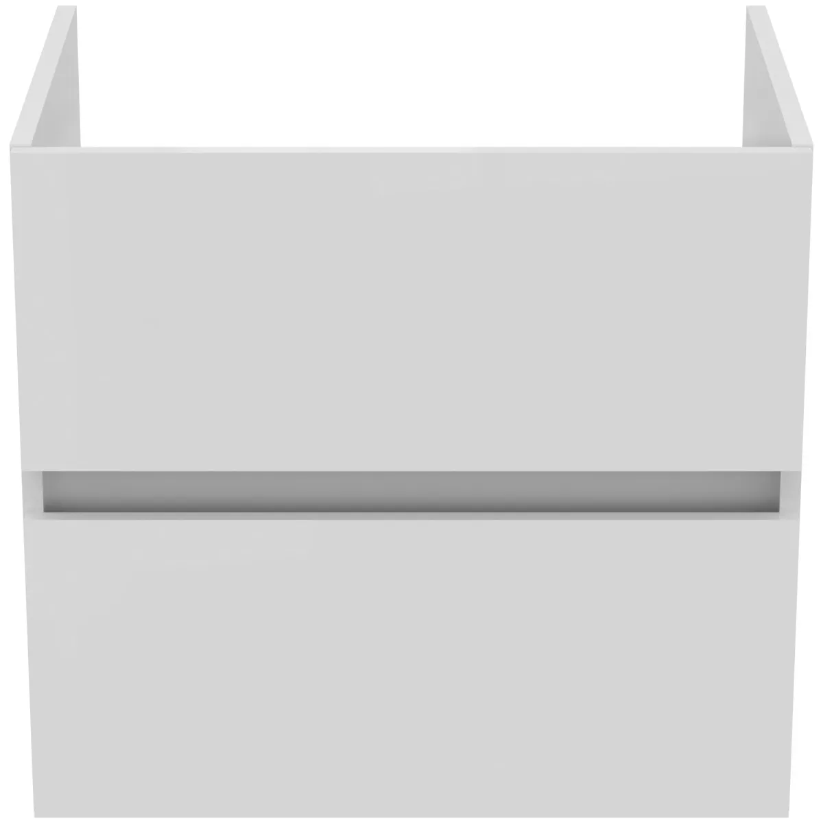 Ideal Standard Möbelwaschtischunterschrank Eurovit+ 2 Auszüge 600x440x550mm Hochglanz weiß lackiert Ideal Standard Möbelwaschtischunterschrank Eurovit+ 2 Auszüge 600x440x550mm Hochglanz weiß lackiert